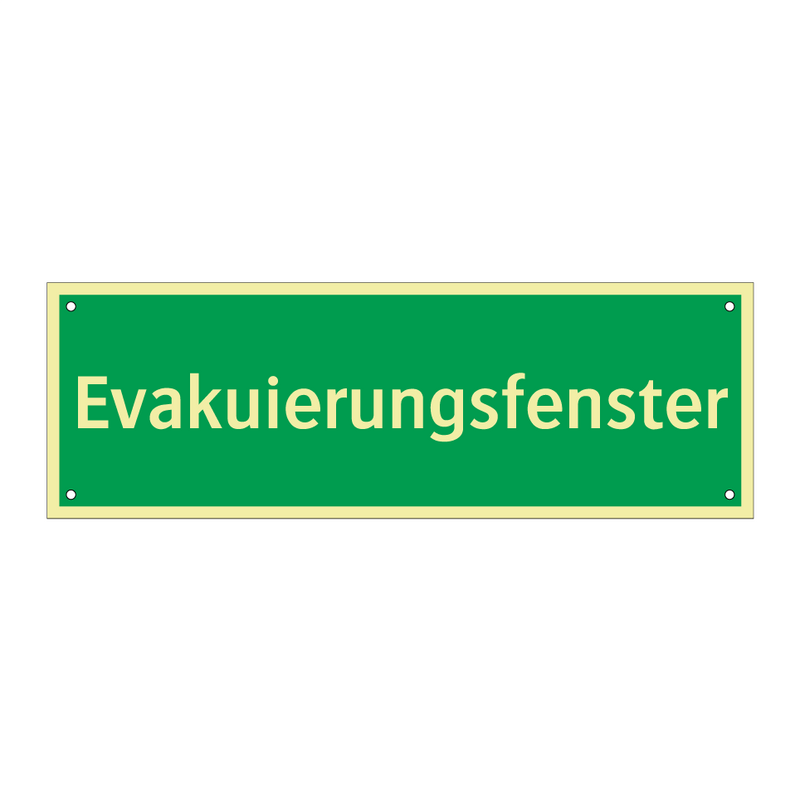 Evakuierungsfenster