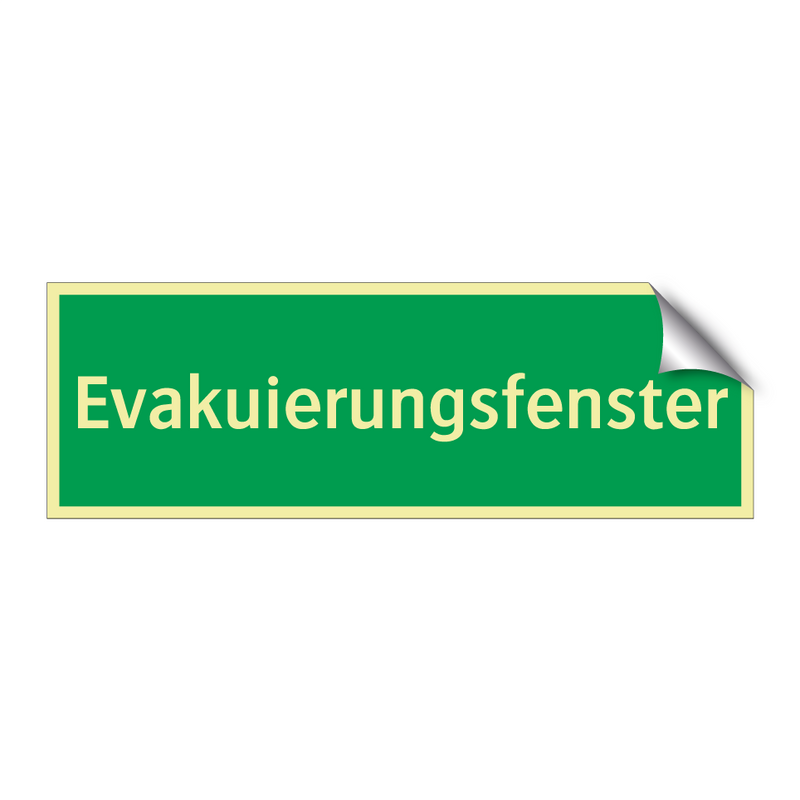 Evakuierungsfenster