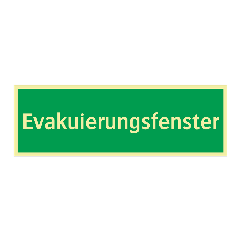 Evakuierungsfenster