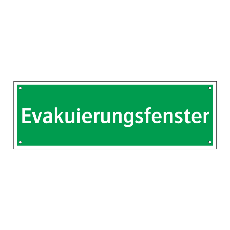 Evakuierungsfenster