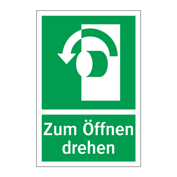 Zum Öffnen drehen