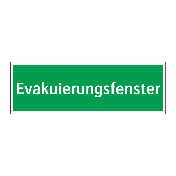 Evakuierungsfenster