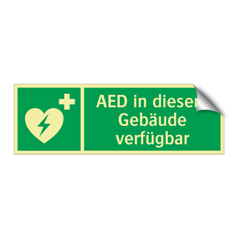 AED in diesem Gebäude verfügbar