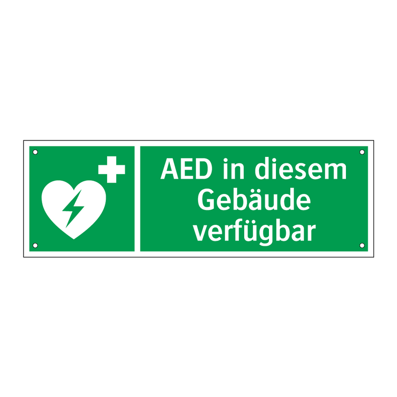 AED in diesem Gebäude verfügbar