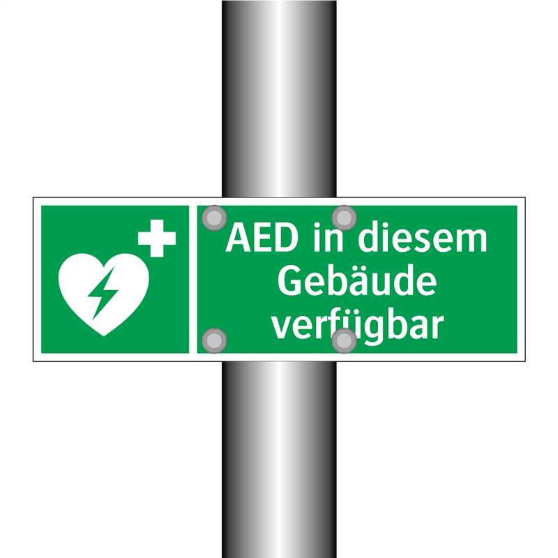 AED in diesem Gebäude verfügbar