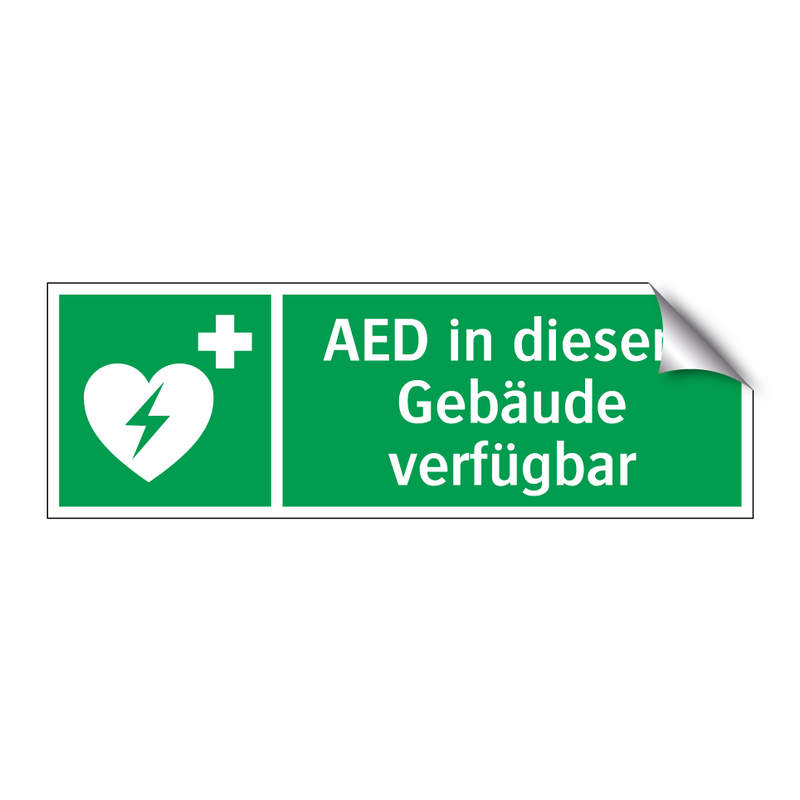 AED in diesem Gebäude verfügbar