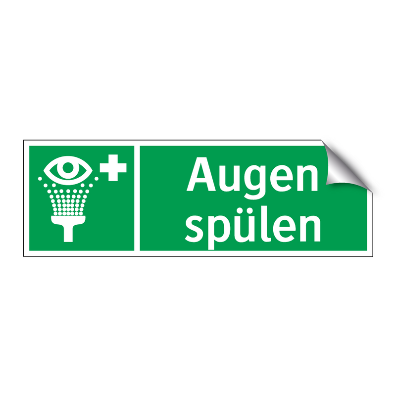 Augen spülen