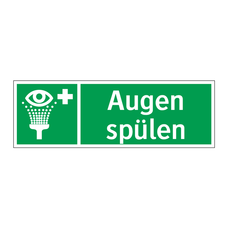 Augen spülen