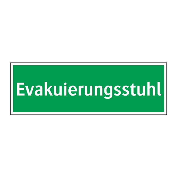 Evakuierungsstuhl