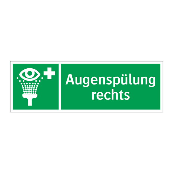 Augenspülung rechts