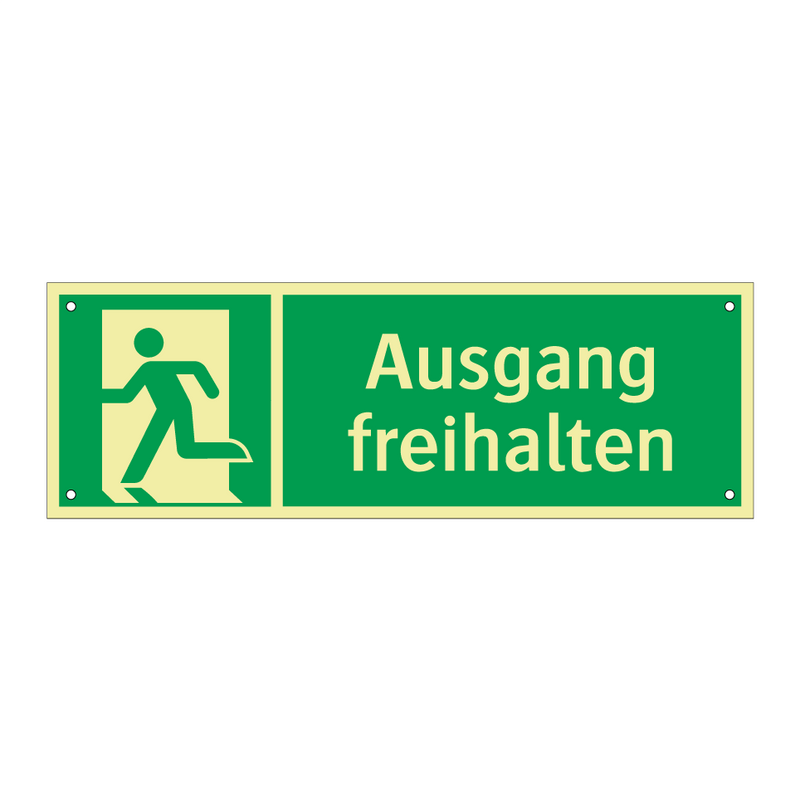 Ausgang freihalten