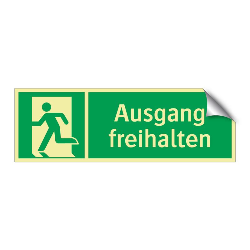 Ausgang freihalten