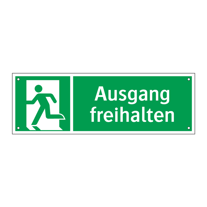 Ausgang freihalten