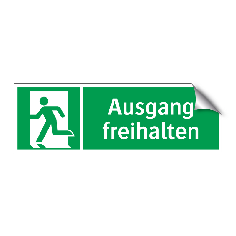 Ausgang freihalten