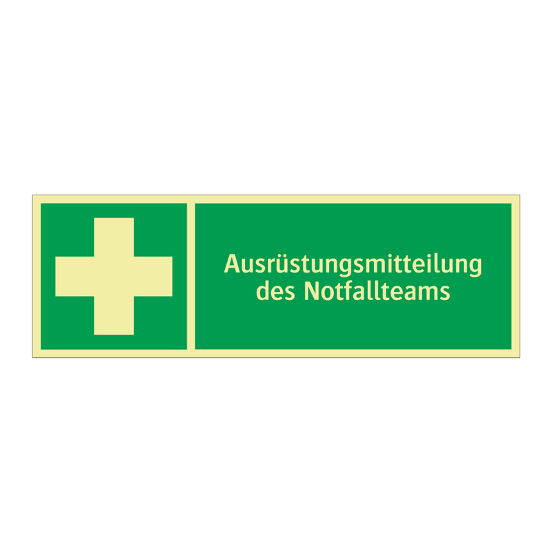 Ausrüstungsmitteilung des Notfallteams