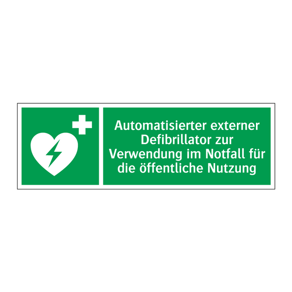 Automatisierter externer Defibrillator zur Verwendung im Notfall für die öffentliche Nutzung