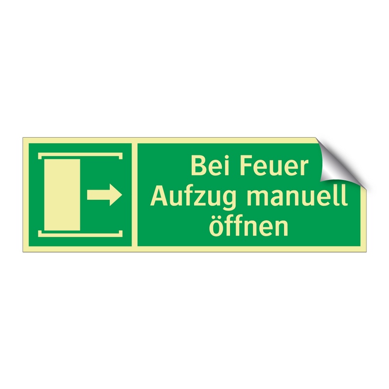 Bei Feuer Aufzug manuell öffnen