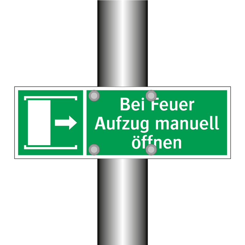 Bei Feuer Aufzug manuell öffnen