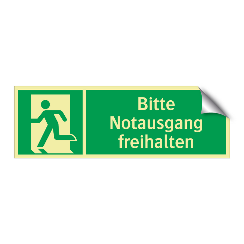 Bitte Notausgang freihalten