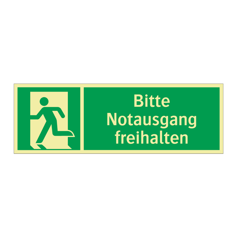 Bitte Notausgang freihalten