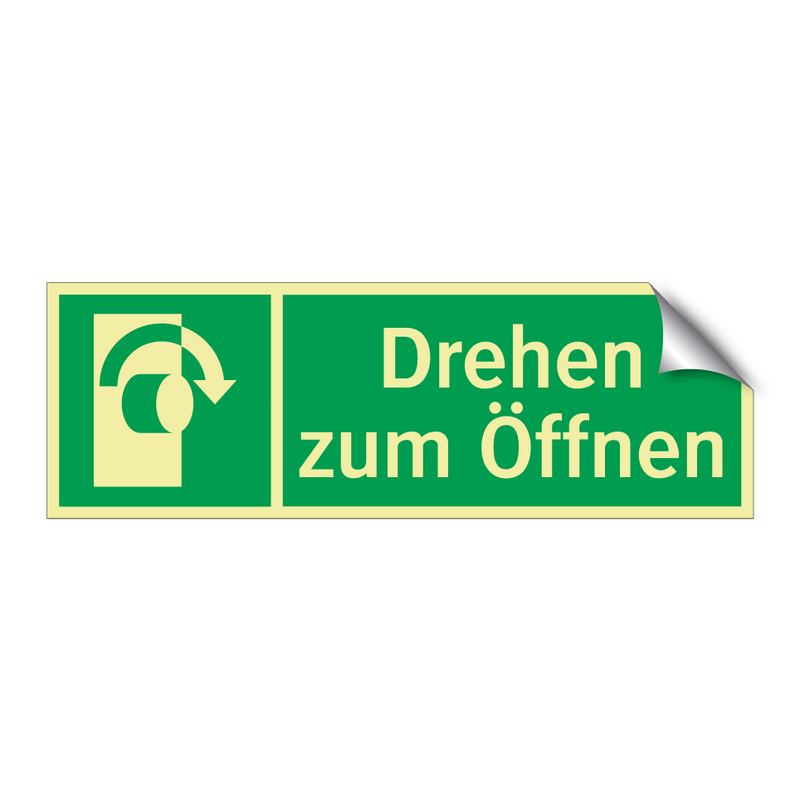 Drehen zum Öffnen