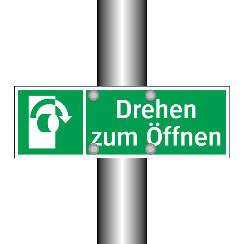 Drehen zum Öffnen