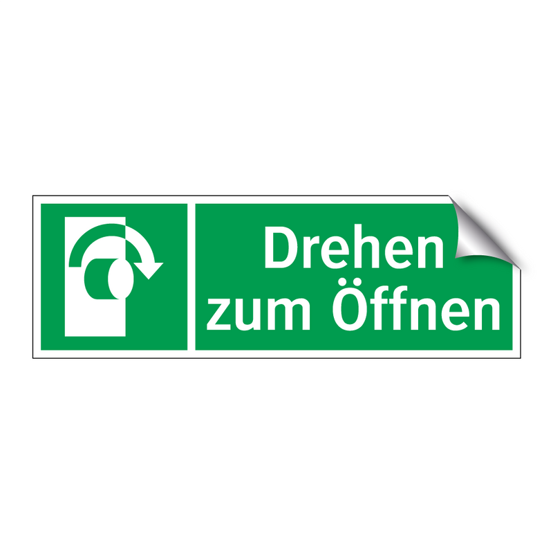 Drehen zum Öffnen