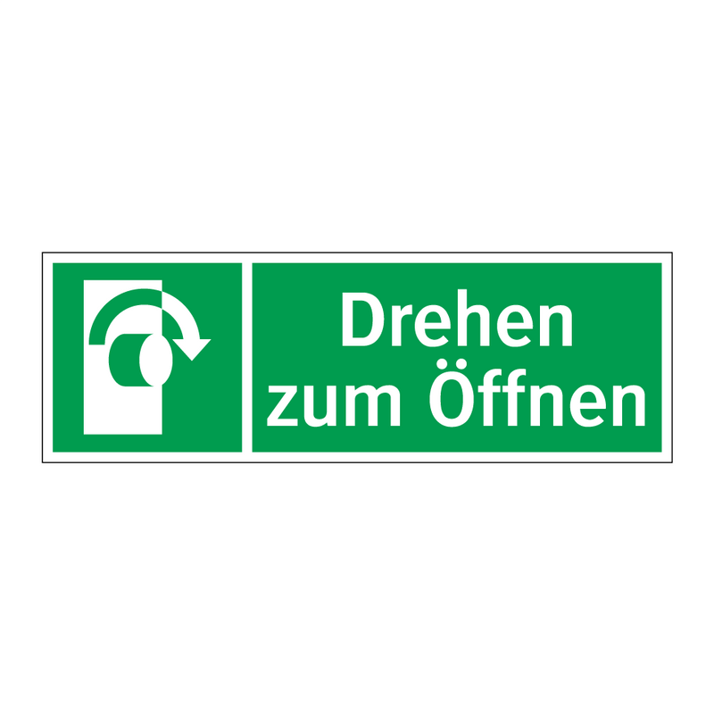 Drehen zum Öffnen