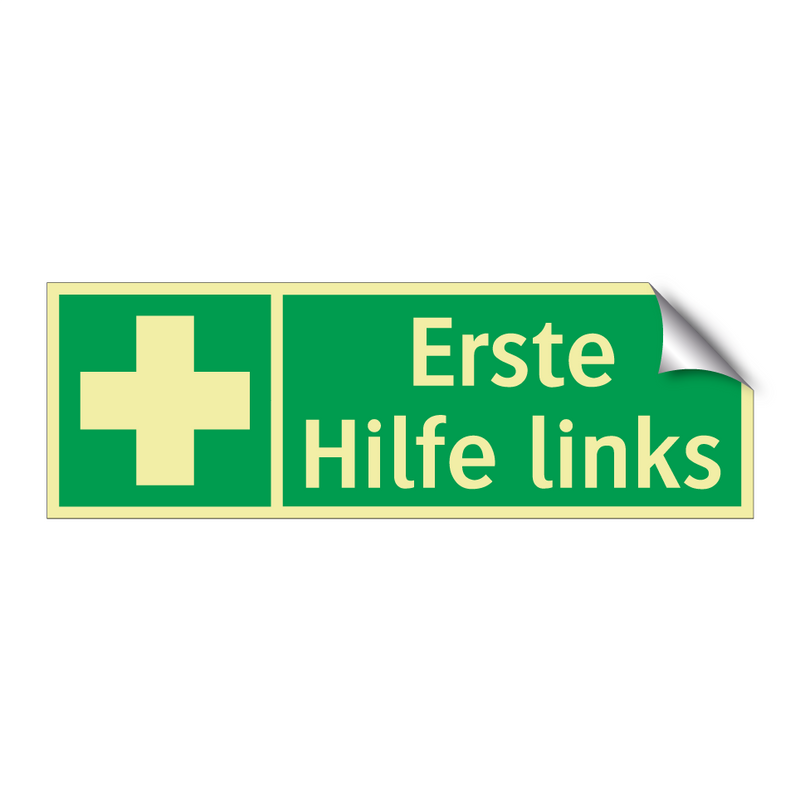 Erste Hilfe links