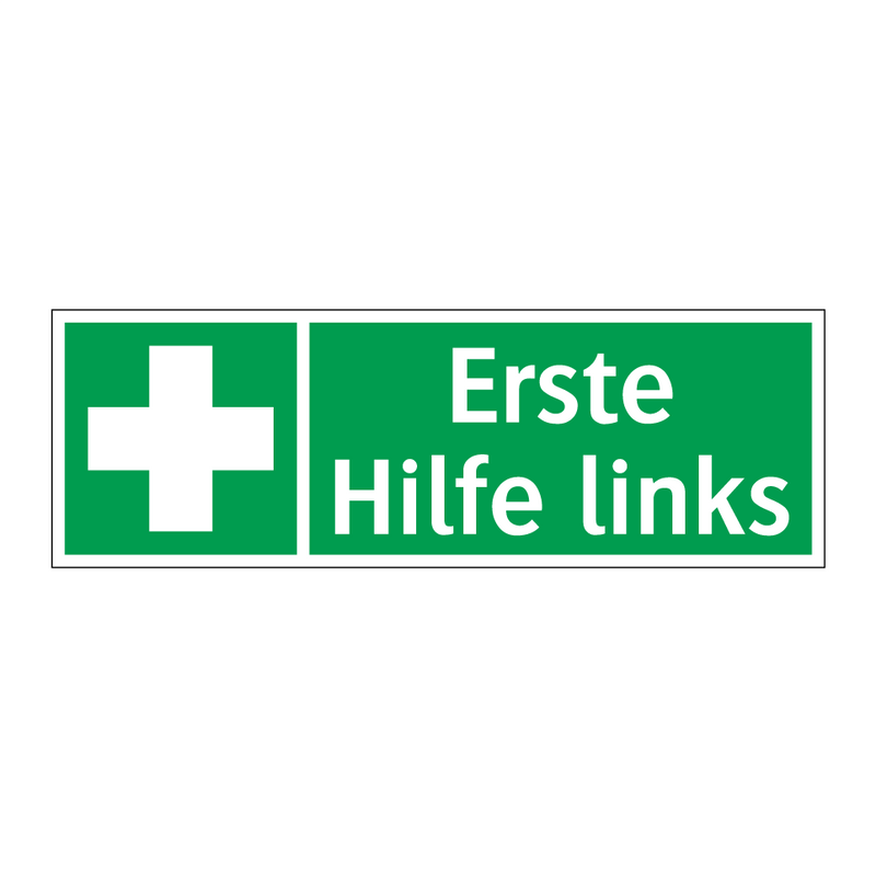 Erste Hilfe links