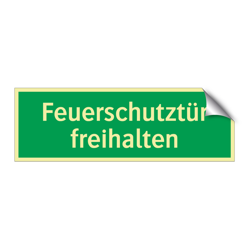 Feuerschutztür freihalten