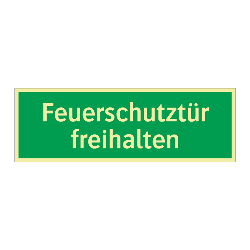 Feuerschutztür freihalten