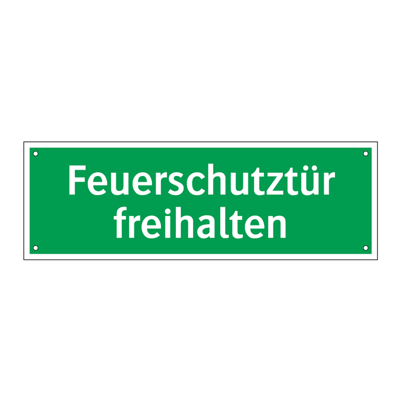 Feuerschutztür freihalten