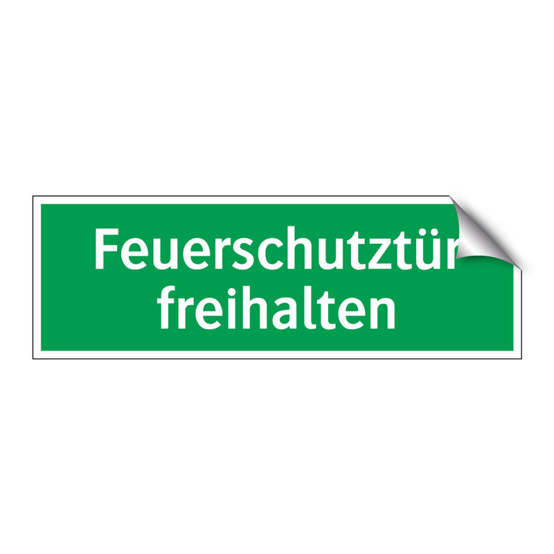 Feuerschutztür freihalten