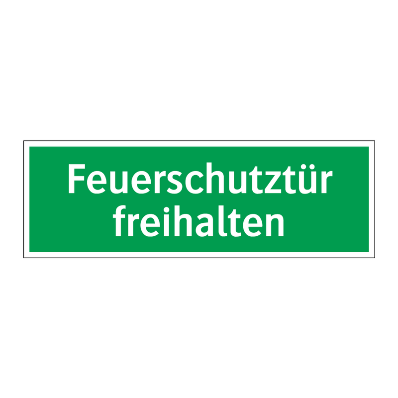 Feuerschutztür freihalten