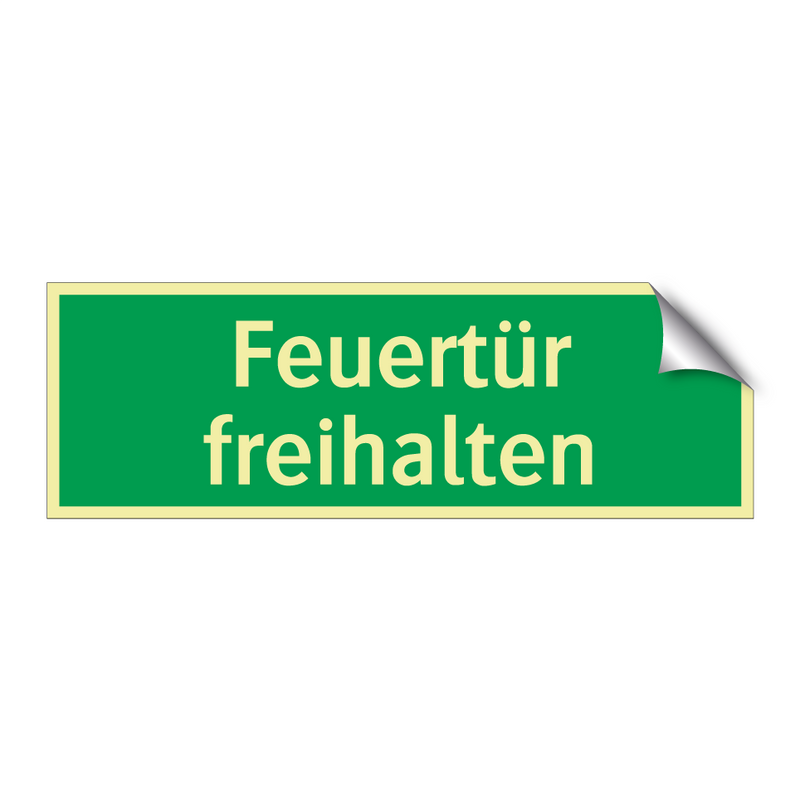 Feuertür freihalten