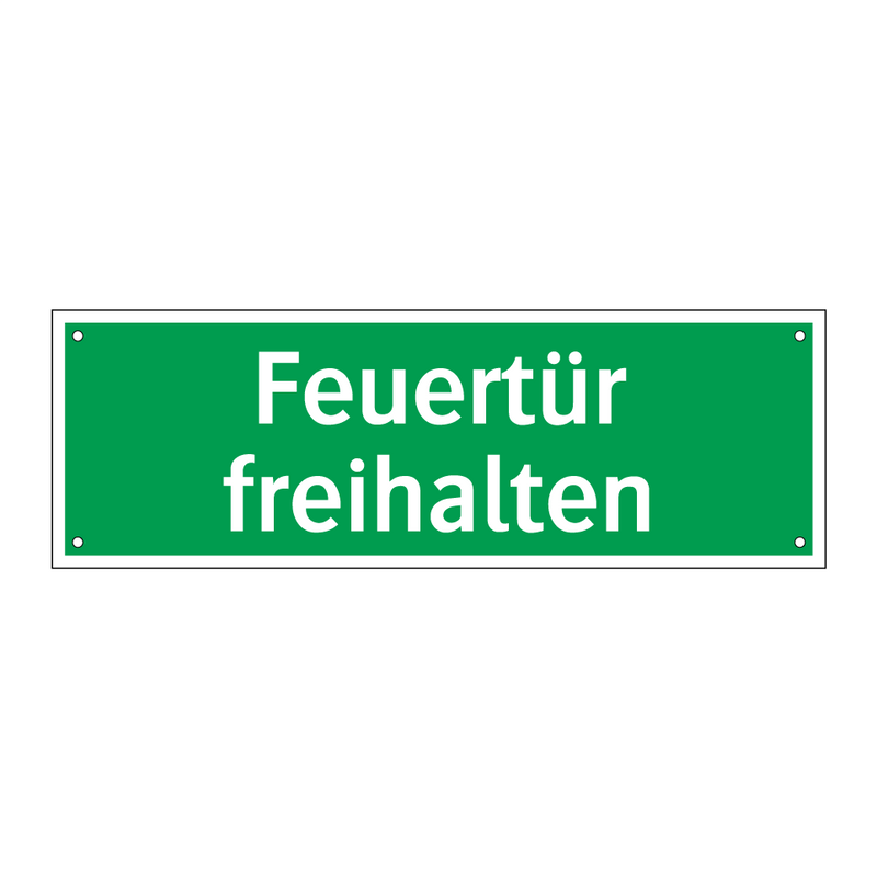 Feuertür freihalten