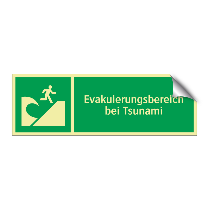 Evakuierungsbereich bei Tsunami