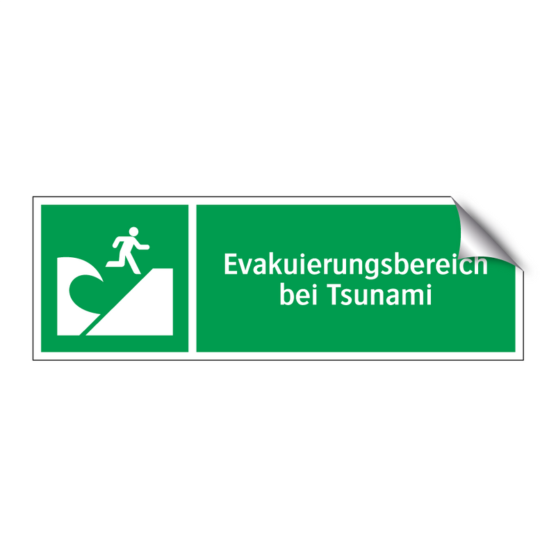 Evakuierungsbereich bei Tsunami