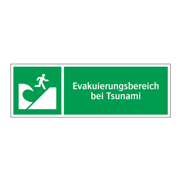 Evakuierungsbereich bei Tsunami