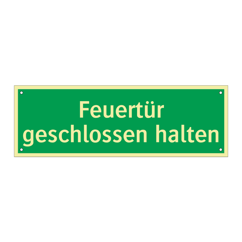 Feuertür geschlossen halten