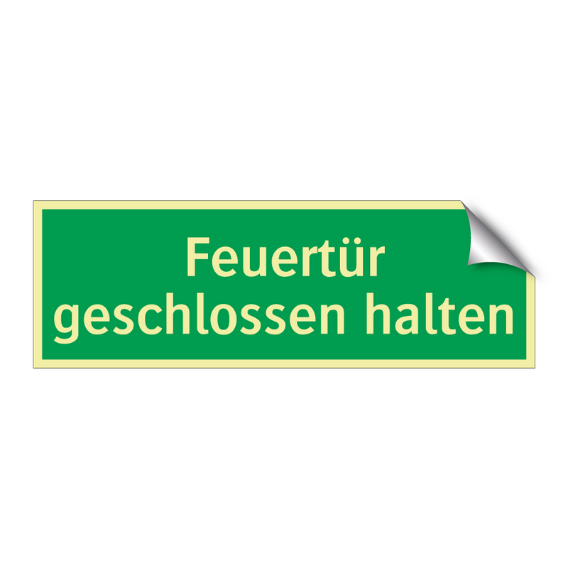 Feuertür geschlossen halten