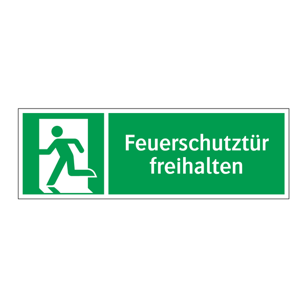 Feuerschutztür freihalten