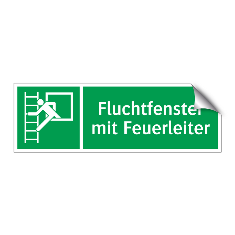 Fluchtfenster mit Feuerleiter