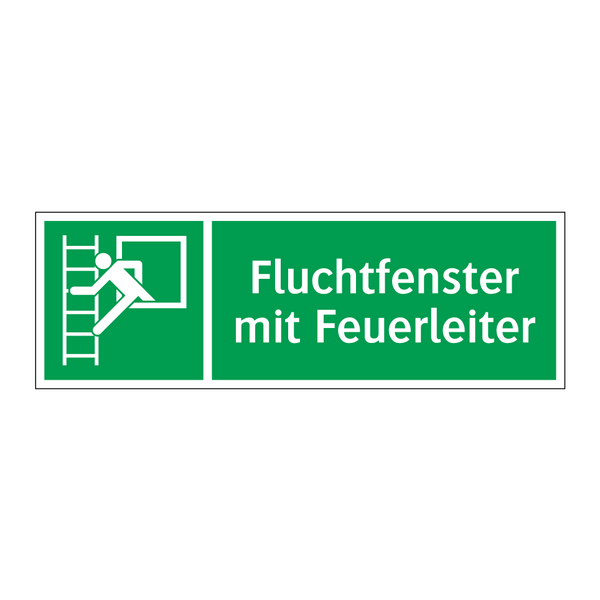 Fluchtfenster mit Feuerleiter