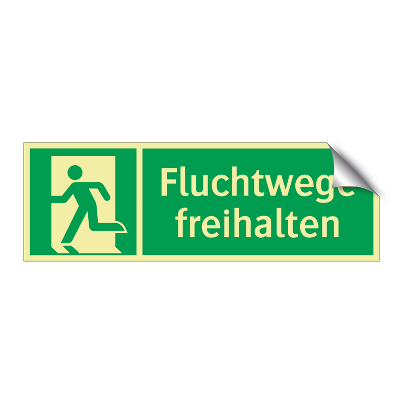 Fluchtwege freihalten