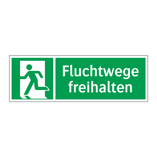 Fluchtwege freihalten