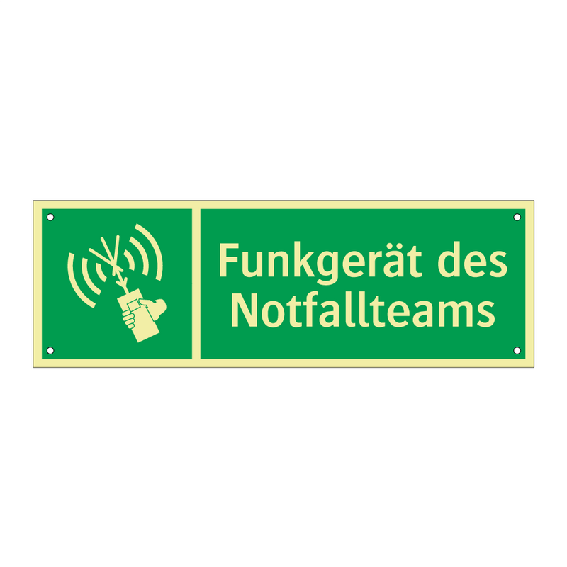 Funkgerät des Notfallteams