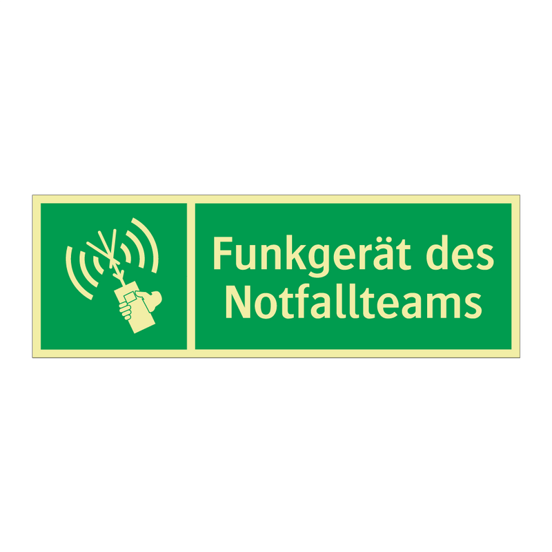 Funkgerät des Notfallteams