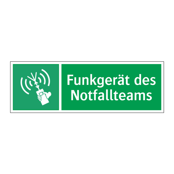 Funkgerät des Notfallteams